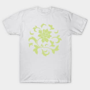 Oriental Flower – Daiquiri Green – Circular T-Shirt